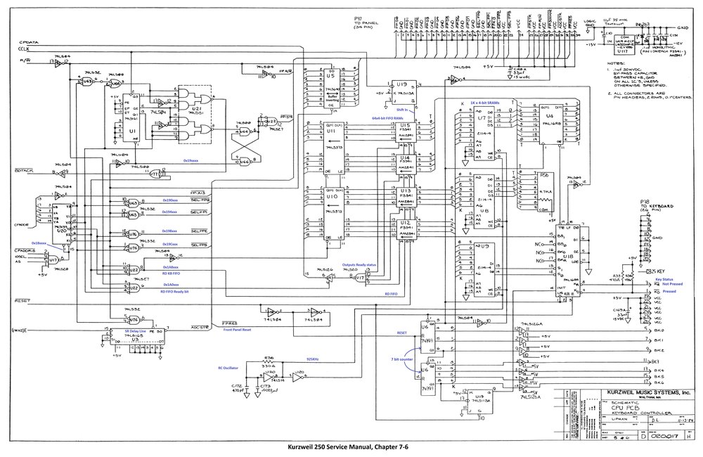 Schematic CPU Board, 6 sheets - Sheet 5